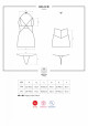 Svůdná košilka 844 - CHE chemise -  Obsessive L/XL originál - thumb (1)