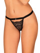 Elegantní tanga Isabellia thong - Obsessive L/XL černá - thumb (3)