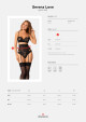 Kouzelný podvazkový pás Serena Love garter belt - Obsessive černá XL/2XL - thumb (2)