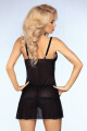 Dámská košilka Ebony - LivCo CORSETTI FASHION černá S - thumb (2)