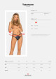Svůdná tanga Yassmyne thong - Obsessive L/XL Modrá - thumb (1)