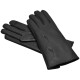 Semiline Dámské kožené antibakteriální rukavice P8205-0 Black M - thumb (2)