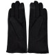 Semiline Dámské semišové antibakteriální rukavice P8215 Black M - thumb (2)