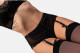LivCo Corsetti Módní podvazkový pás Angsona Black S/M - thumb (3)
