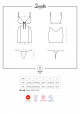 Košilka Swanita chemise - Obsessive černá S/M - thumb (1)