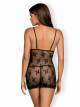 Svůdná košilka Jennifairy chemise - Obsessive černá L/XL - thumb (2)