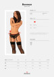 Nádherný podvazkový pás Bowessa garter belt - Obsessive černá L/XL - thumb (2)