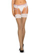 Krásné punčochy Lilyanne stockings - Obsessive S/M bílá - thumb (1)