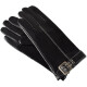 Semiline Dámské kožené antibakteriální rukavice P8210 Black S - thumb (3)