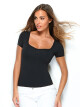 Triko dámské bezešvé T-shirt Creta Intimidea Barva: Černá, velikost S/M - thumb (3)