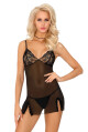 Erotická košilka Mokiniann - LivCo CORSETTI FASHION černá L - thumb (4)