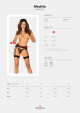 Stylový podvazkový pás Medilla garter belt - Obsessive černá XS/S - thumb (1)