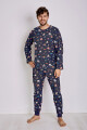 Pánské pyžamo 2840 MIKOŁAJ S-XL tmavě modrá S - thumb (0)