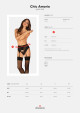 Elegantní podvazkový pás Chic Amoria garter belt - Obsessive černá M/L - thumb (0)