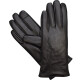 Semiline Dámské kožené antibakteriální rukavice P8205-0 Black M - thumb (3)