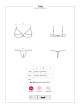 Pikantní set Tulia cupless set - Obsessive L/XL originál - thumb (2)