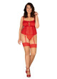Okouzlující punčochy Blossmina stockings - Obsessive červená 4XL/5XL - thumb (0)