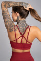 Sportovní podprsenka Seamless Bordo - Gym Glamour XS bordó - thumb (1)