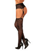 Nádherné punčochy S821 garter stockings - Obsessive černá S/M/L - thumb (1)
