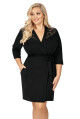 Dámský župan Tess - Donna 4XL černá - thumb (5)