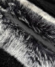 Dlouhá černá vesta s kožešinou (F51010-1) odstíny černé uni velikost - thumb (1)