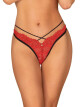 Sexy tanga Mettia thong - Obsessive L/XL červená - thumb (0)