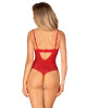 Ohromující body otevřené Ingridia crotchless teddy - Obsessive červená XL/2XL - thumb (2)