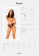 Smyslné kalhotky Mauress panties - Obsessive černá S/M - thumb (0)
