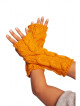 BK098 Pletené rukavice bez prstů - medové EU UNI - thumb (1)