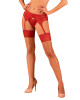 Pikantní punčochy Lacelove stockings - Obsessive červená M/L - thumb (1)