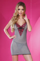 Dámská košilka Sunshine - LivCo CORSETTI FASHION šedo-růžová S/M - thumb (3)