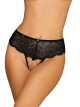 Svůdné kalhotky Pearlove panties - Obsessive černá S/M - thumb (2)