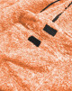 Oranžová melanžová plyšová dámská mikina (HH008-48) odstíny oranžové L (40) - thumb (0)