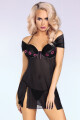 Dámská košilka Kastalia - LivCo CORSETTI FASHION černá L - thumb (4)