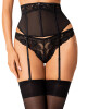 Kouzelný podvazkový pás Serena Love garter belt - Obsessive černá XL/2XL - thumb (3)