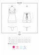 Košilka 822-CHE chemise - Obsessive červená S/M - thumb (2)