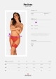 Vášnivý podvazkový pás Rediosa garter belt - Obsessive červená S/M - thumb (0)