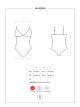 Elegantní body Jennifairy teddy-  Obsessive černá L/XL - thumb (2)