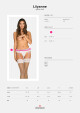Smyslný podvazkový pás Lilyanne garter belt - Obsessive L/XL bílá - thumb (0)