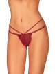 Koketní tanga Ivetta thong - Obsessive bordó L/XL - thumb (2)