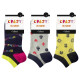 Zábavné nízké crazy ponožky unisex v setu 3 páry CRAZY IN-SHOE SOCKS 3x - BELLINDA - žlutá 39 - 42 - thumb (0)