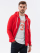 Pánská mikina Ombre Sweatshirt B977-1 Červená L - thumb (2)