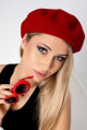 Dámský baret RABIONEK-BG cihla Univerzální - thumb (5)