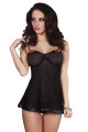 Erotická košilka Mirietna  - LivCo CORSETTI FASHION černá L/XL - thumb (1)