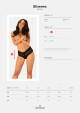 Jemné kalhotky Elizenes panties - Obsessive černá S/M - thumb (2)