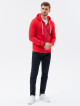 Pánská mikina Ombre Sweatshirt B977-1 Červená L - thumb (4)