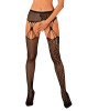 Nádherné punčochy S821 garter stockings - Obsessive černá S/M/L - thumb (3)