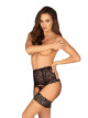 Úžasný podvazkový pás Joylace garter belt - Obsessive černá S/M - thumb (1)