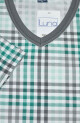 Pánské pyžamo Luna 793 M-2XL kr/r modrá M - thumb (13)