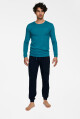 Pánské pyžamo Henderson 40040 Badge M-2XL teal green XXL - thumb (1)